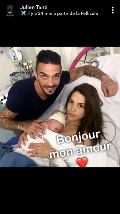 Comment s'appelle l'enfant de Manon Marsault et Julien Tanti ?