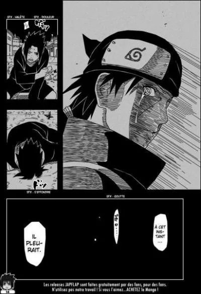 Pourquoi Itachi pleure ?