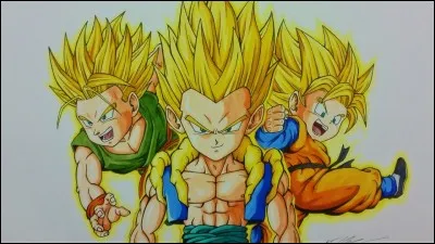 Dans Dragon Ball Z, pendant l'entraînement de Goten et Trunks pour la danse-fusion, en quoi demandent-ils à Goku de se transformer ?