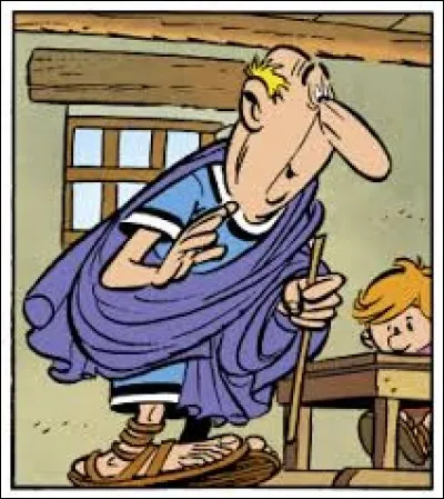 Ce personnage est professeur dans l'école du village d'Aplusbégalix. Quel est sont nom?