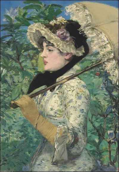 Qui a représenté Jeanne Demarsy, sur cette toile nommée "Le Printemps" ?