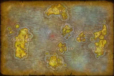 Avant l'explosion du Puits d'éternité, quel était le nom du seul continent d'Azeroth ?