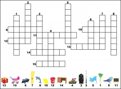 Quel mot peut-on mettre au numéro 13 ?