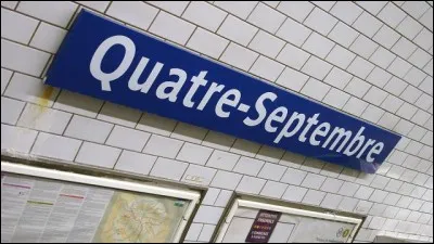 Que se passe-t-il chaque année le 4 septembre, à la station Quatre-Septembre ?