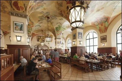 La Hofbrauhaus est au centre-ville depuis 500 ans. Elle a accueilli Mozart qui y composait et Hitler avec ses meetings. On boit dans les traditionnelles chopes d' 1 L de bière qu'une généreuse serveuse tient en quantité, au son d'un ''oom-pa-pa bands in lederhosen''. C'est une expérience conviviale : combinez avec leur bratwurst ou une typique sauerkraut.
Trouvez la ville de cette institution :