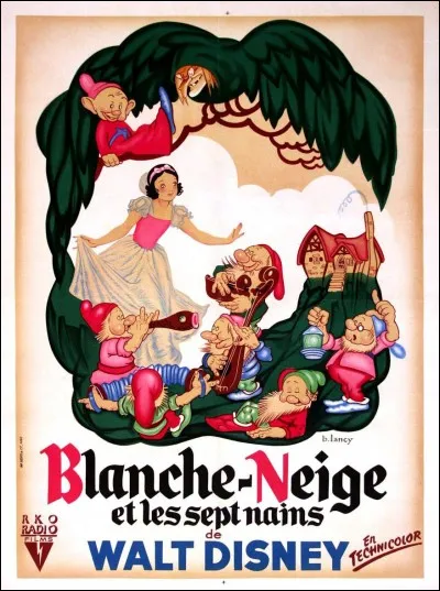 Quel est le titre de ce film d'animation des studios Disney sorti en 1937 ?