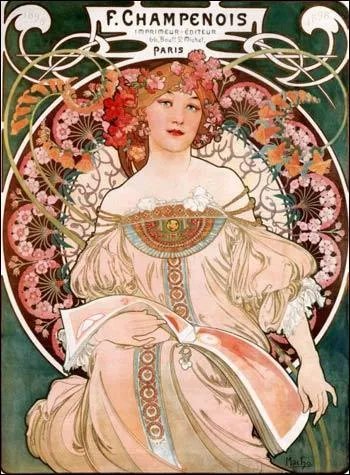 De quel courant fait partie cette peinture d'Alfons Mucha ?