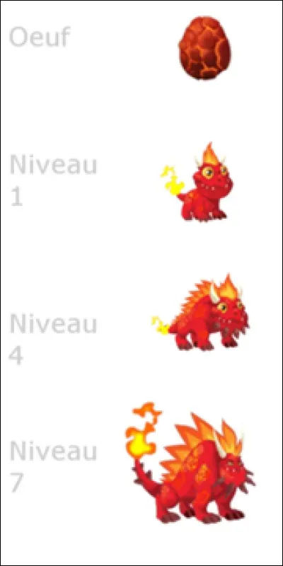 Quand on reproduit un Dragon Flamme avec un Dragon Terre, qu'obtient-on ? (2 réponses)