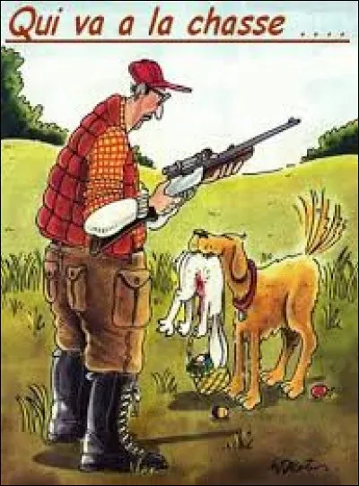 Selon le proverbe, qu'arrive-t-il à celui qui va à la chasse ?