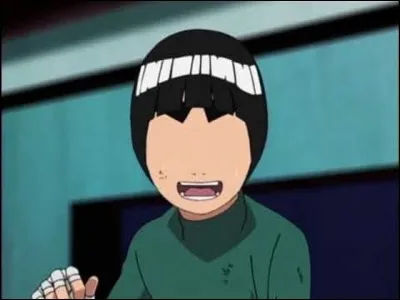 Voici Rock Lee, il a donné du fil à retordre à Gaara lors de la troisième épreuve des examens Chuunin. Où sont ses yeux ?