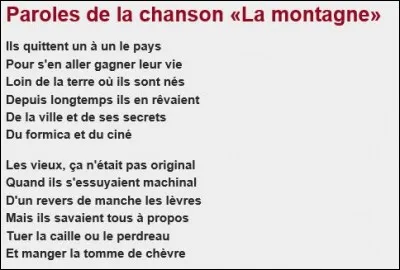 "La montagne" : Artiste n°1 ou artiste n°2 ?