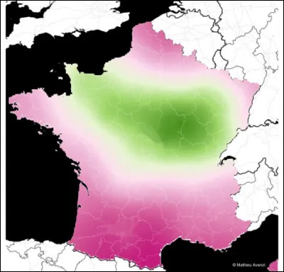 Selon cette carte, où prononce-t-on « persi' » et « persiL » ?