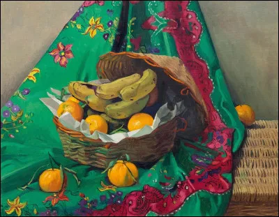 Qui a représenté cette "Corbeille de mandarines et bananes" ?