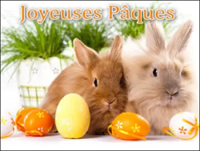 Comment est l'écriture du lapin de Pâques ?