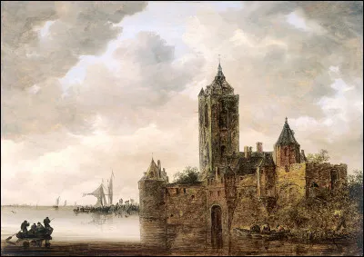 Quel paysagiste hollandais du XVIIe a ré ; alisé ; le tableau " ; Un châ ; teau au bord de l'eau" ; ?