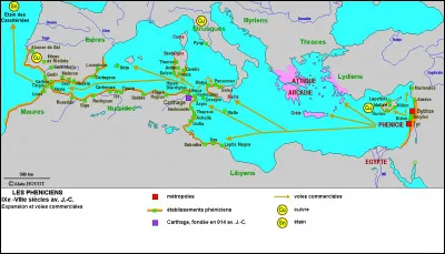 En quelle année les cités phéniciennes connurent-elles leur essor ?