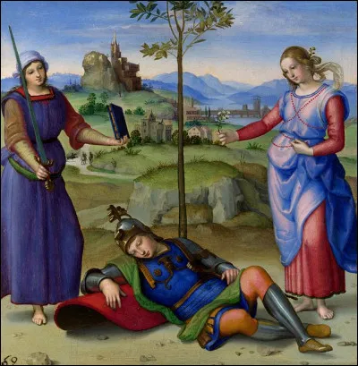 Quel peintre italien de la Renaissance a réalisé le tableau "Le Songe du chevalier" ?