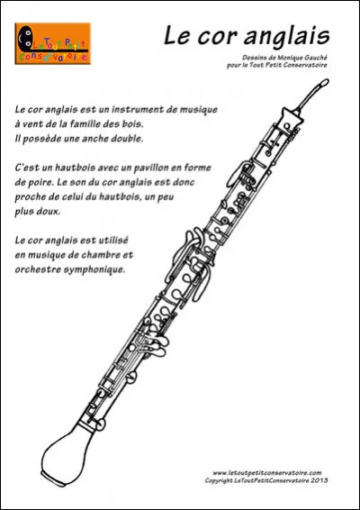 À quelle famille d'instruments appartient le cor anglais ?