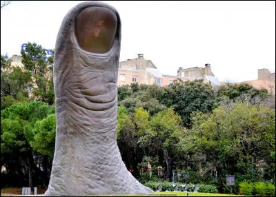 Alors là, il fallait le faire ! Il a sculpté un....pouce ! Mais qui est donc le réalisateur de cette sculpture ?