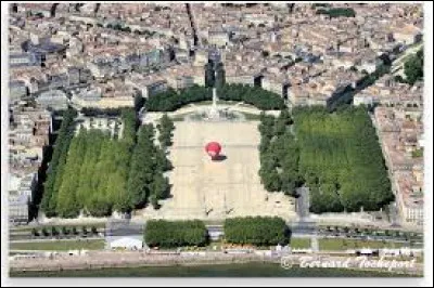 Je suis traversée par la Garonne, avec son port "lunaire", et sur l'une de mes places célèbres des arbres sont disposés en quinconce.