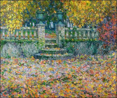 Qui a immortalisé "La Terrasse à Gerberoy à l'automne" ?