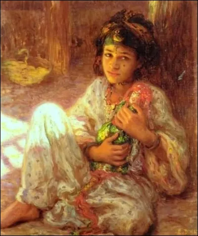 Qui est l'auteur de cette peinture orientale nommée "Poupée" ?