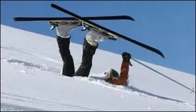 C'est une petite chute pour ce skieur. Qui a écrit "La chute" ?