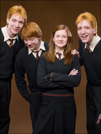 Mettez les noms des Weasley dans l'ordre croissant.