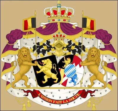 Établissons mon "pedigree" : voici les armoiries familiales, associées à celles de mon royal mari, épousé en 1900, Albert de [quel pays ?]. Qu'en dites-vous ?