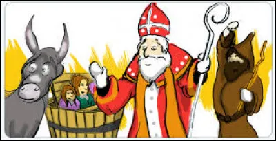 Qui est le personnage méchant qui accompagne Saint-Nicolas ?