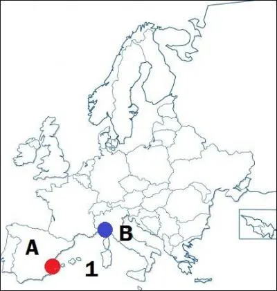 Sur cette carte, comment s'appelle la mer numro 1 ?