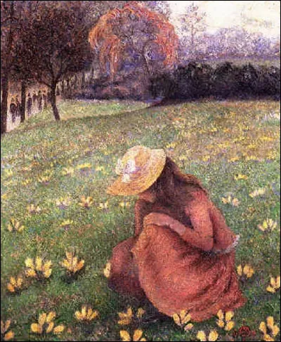 Qui a peint la toile intitulée "Les Crocus" ?