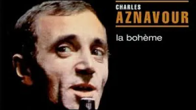 "La Bohème" de Charles Aznavour : 

Je vous parle d'un temps
Que les moins de .......
Ne peuvent pas connaître
Montmartre en ce temps-là
Accrochait ses lilas
Jusque sous nos fenêtres.