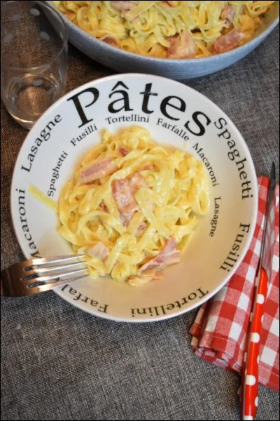 En cuisine, carbonara :