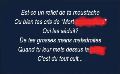 Mais qui s'est permis de taguer ce texte ? Retrouvez les 2 rimes manquantes !