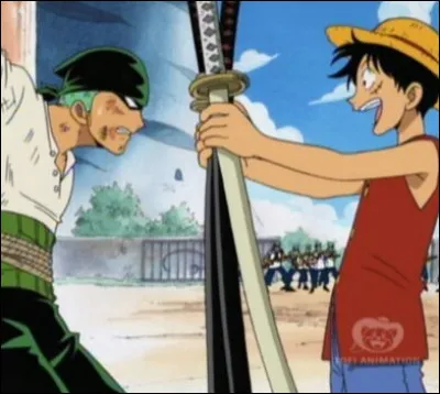 Que répond Zoro la première fois que Luffy lui demande de rejoindre son équipage ?