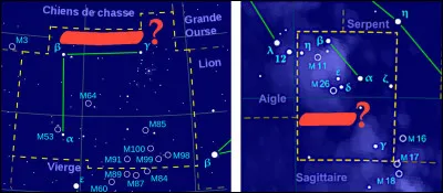 Ce sont les deux seules constellations à porter le nom de personnages historiques. Lesquelles ?