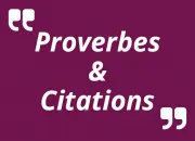 Quiz Proverbes et Citations - (1)