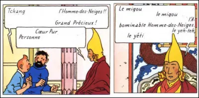 Là, c'est vous qui prenez un petit papier pour inscrire le titre du personnage avec lequel dialogue Tintin et Haddock. Alors ?