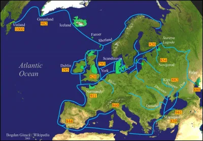 À la fin du Moyen-Âge, pour l'Europe, la Terre était plate. Grâce à nos navigateurs d'antan, cette théorie prit fin et ouvrit la porte aux grandes explorations. Bien avant cela, un peuple parcourait déjà les mers sans se soucier de cette théorie. Quel était ce peuple qui effectuait de grandes explorations ?