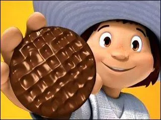 Cette petite mascotte cre par la biscuiterie Belin, vous prsente son plus clbre biscuit enrob  moiti de chocolat . Quel est son nom ?