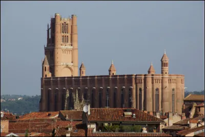 Quelle est cette ville de France, chef-lieu du Tarn, surnommée la "ville rouge", célèbre pour sa cathédrale fortifiée Sainte-Cécile ?