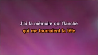 Qui a interprété la chanson "J'ai la mémoire qui flanche" en 1963 ?