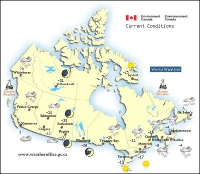 Quel temps préfères-tu à la météo ?