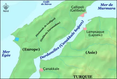 "Çanakkale", tel est le nom turc du détroit des Dardanelles, ce qui signifie ... (Complétez !)