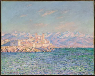 Qui a représenté cette vue d'Antibes ?