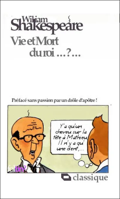 Cette pièce historique relate quelques événements du règne du roi [...lequel ?] : excommunication, révolte des barons, invasion de lAngleterre, etc. "Vie et mort ..."