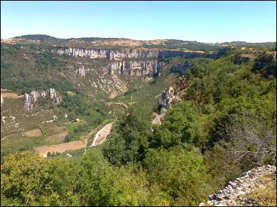 Ce cirque a été formé par l'érosion en bordure d'un grand plateau rocheux qui s'élève à 780 mètres d'altitude et surplombe la vallée du Soulzon à 500 mètres : c'est le cirque de ...