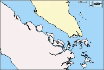 Le détroit de Malacca, passage stratégique du trafic maritime mondial, sépare ...