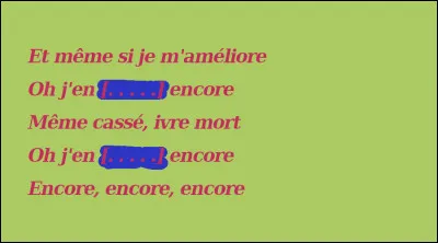 2000 > Depuis 1994, il n'y avait qu'un Palmas, c'était "Sur la route" : après, il y en a deux Palmas. Chercher le verbe manquant !